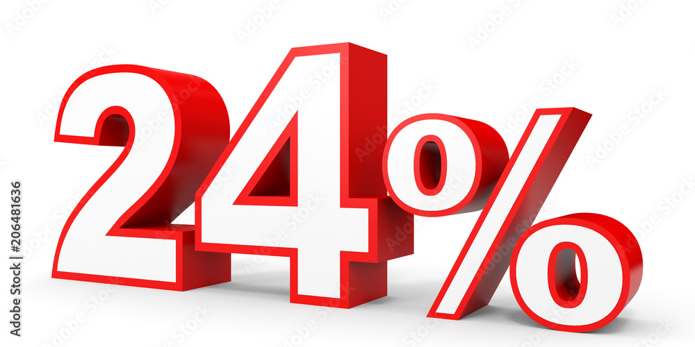 Twenty four percent off. Discount 24 %. Twenty four percent off. Discount 24 %.