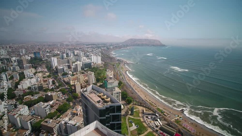 Aerial Peru Lima Larcomar February 2018 Sunny Day 4K Wide Angle Inspire 2 Prores

Aerial video of downtown Lima in Peru on a sunny day.  photo