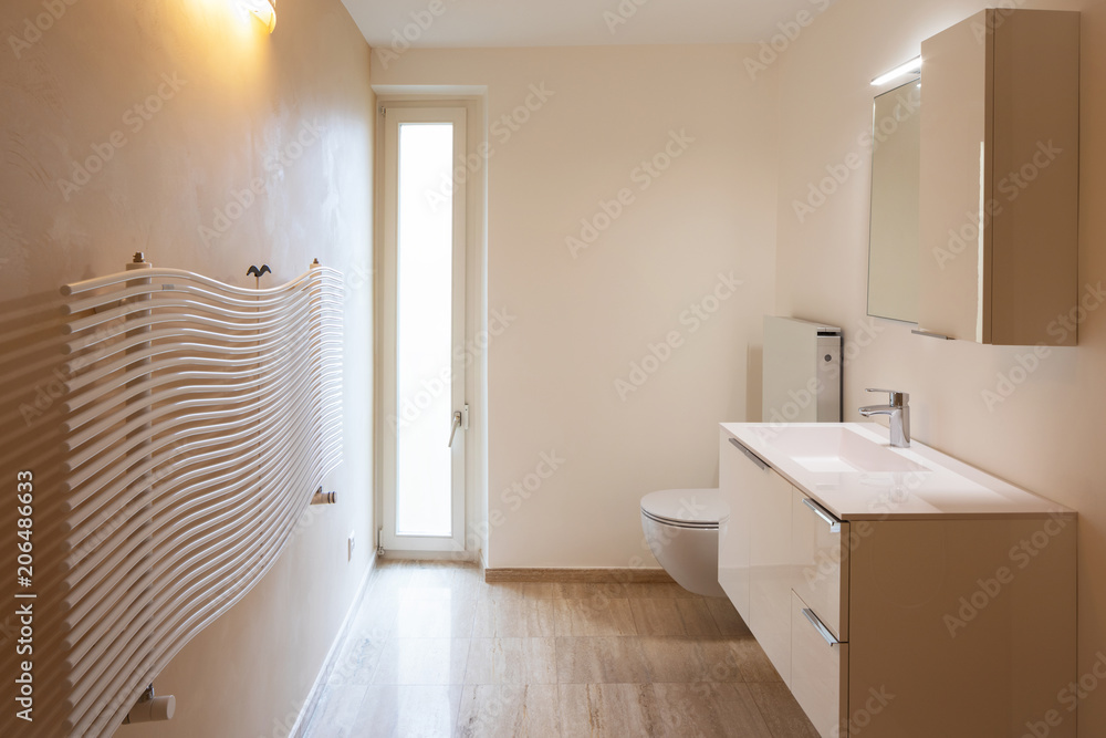 Modern minimalist marble bathroom, elegant Modern minimalist marble bathroom, elegant