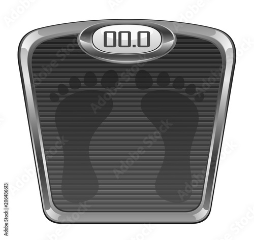 Scales on a white background