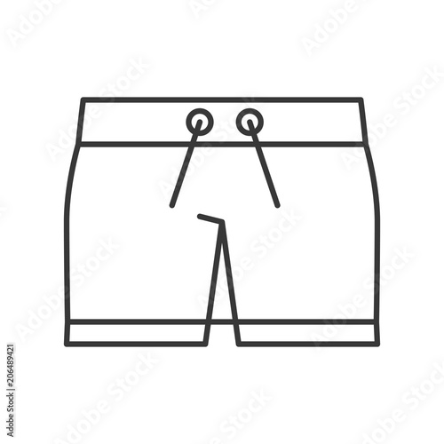 Male Swim shorts simple outline icon