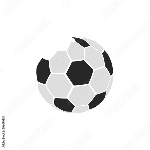 Soccer ball sign logo