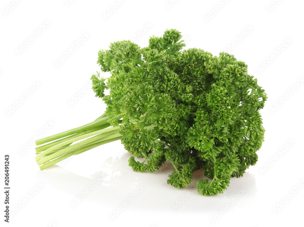 parsley isolated on a white background parsley isolated on a white background