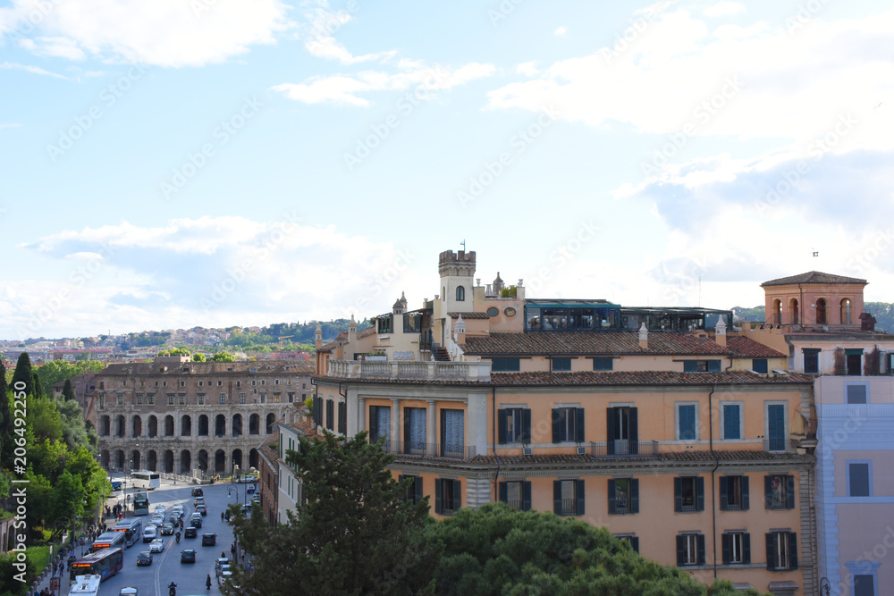 Rome. Panorama from the Vittoriano.