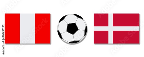 Football. Peru - Denmark