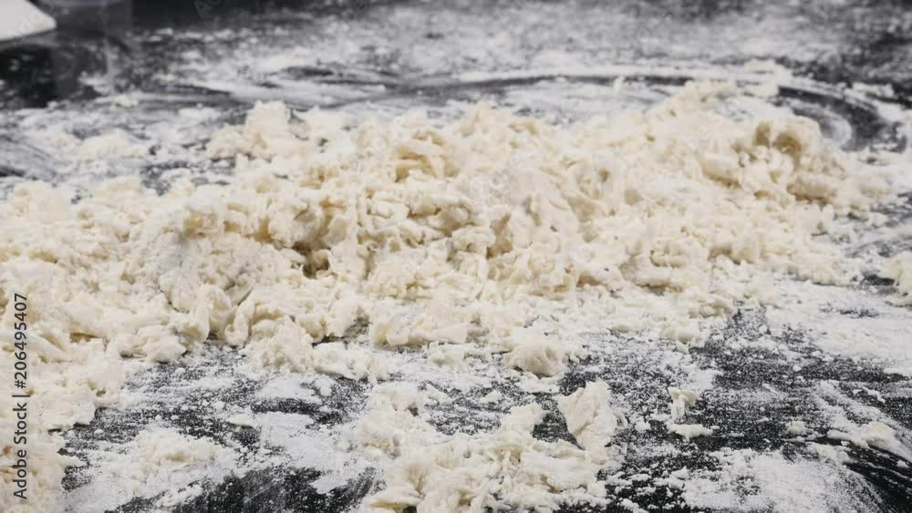 dough falling on table dough falling on table