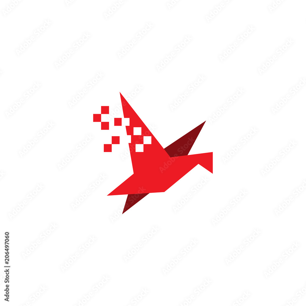 Bird logo icon graphic template Bird logo icon graphic template
