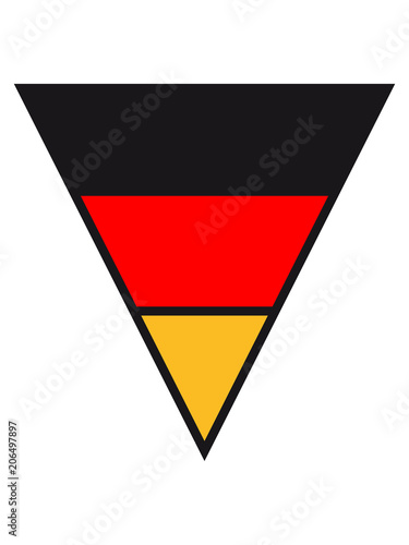 Free Download dreieck wappen 3 farben deutschland nation schwarz rot gold flagge design logo cool - GFXLoad