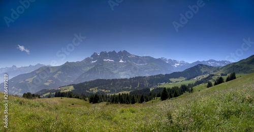 Switzerland mountains panorama