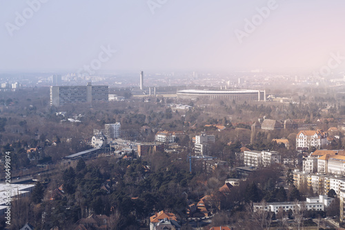 Wallpaper Mural Panorama of Berlin with Olympia stadium in spring Torontodigital.ca