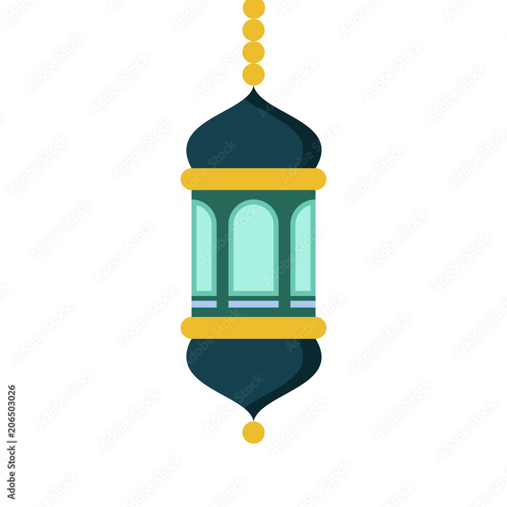 Islamic Style Colored Lantern Illustration Design Islamic Style Colored Lantern Illustration Design