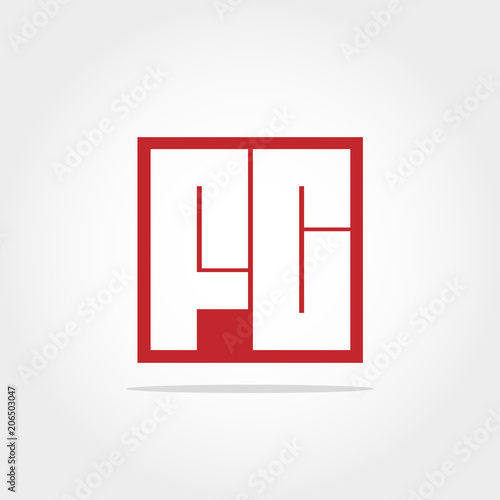 Initial Letter FC Logo Design