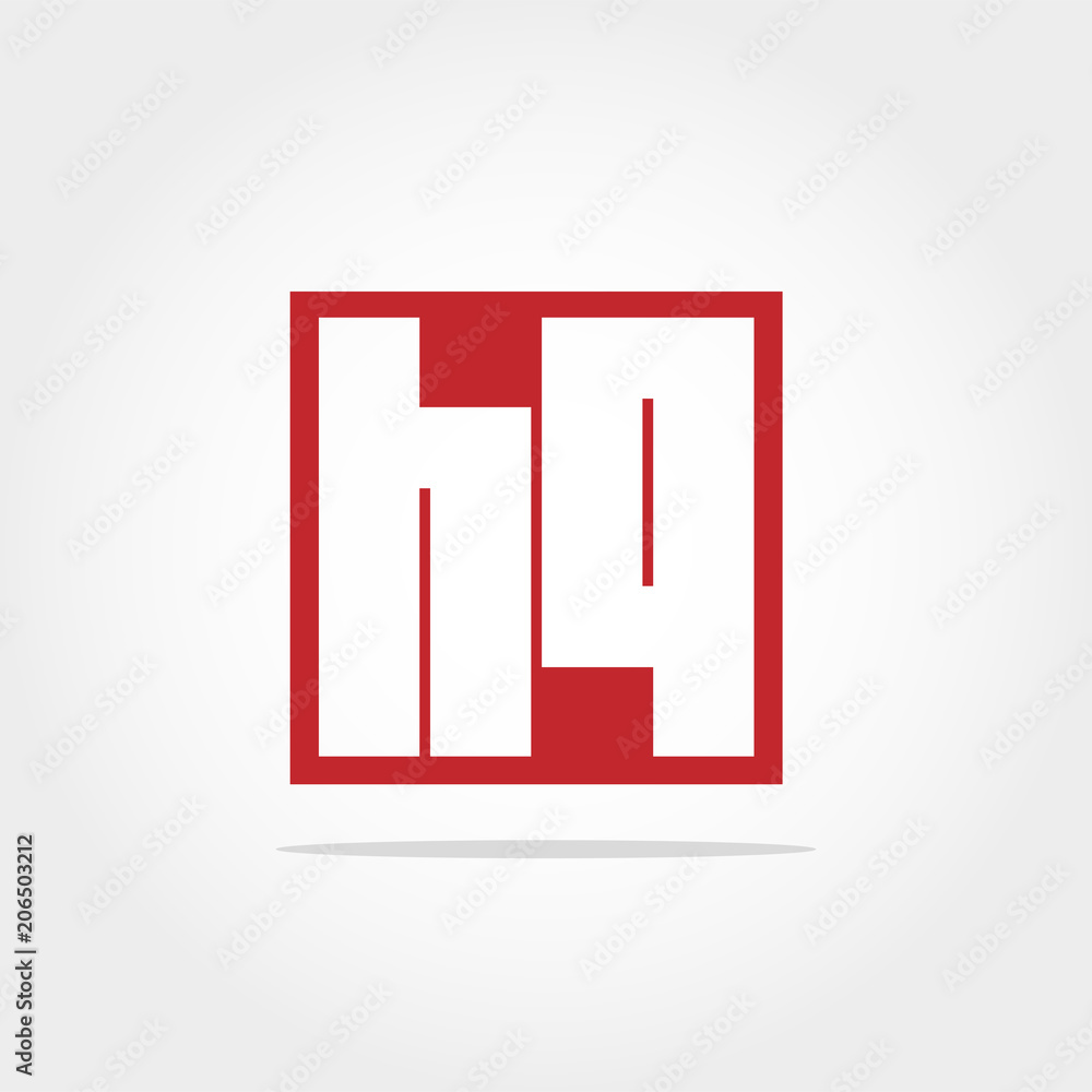 Initial Letter HQ Logo Design Initial Letter HQ Logo Design