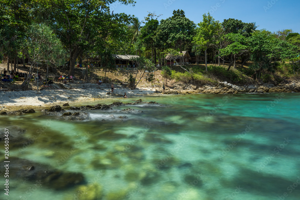 Racha Island in Phuket, Thailand. The most beautiful island in Phuket, amazing landscape and crystal sea water was attracted so many tourist to visit here. Racha Island in Phuket, Thailand. The most beautiful island in Phuket, amazing landscape and crystal sea water was attracted so many tourist to visit here.