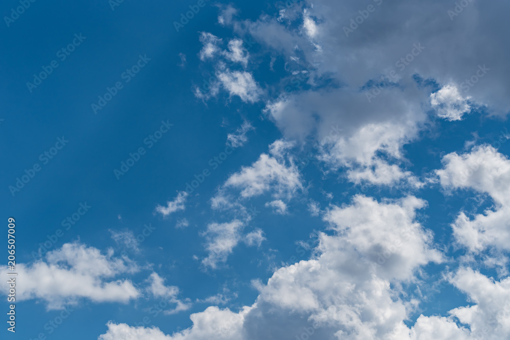 Blue sky with white clouds background Blue sky with white clouds background