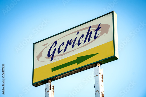 Schild 301 - Gericht