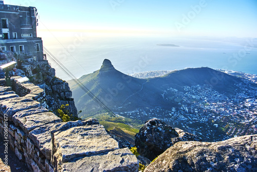 Table mountain view Cape-Town South Africa