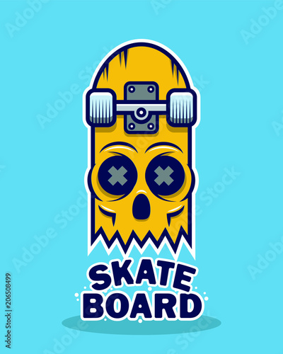 Skateboard skull design