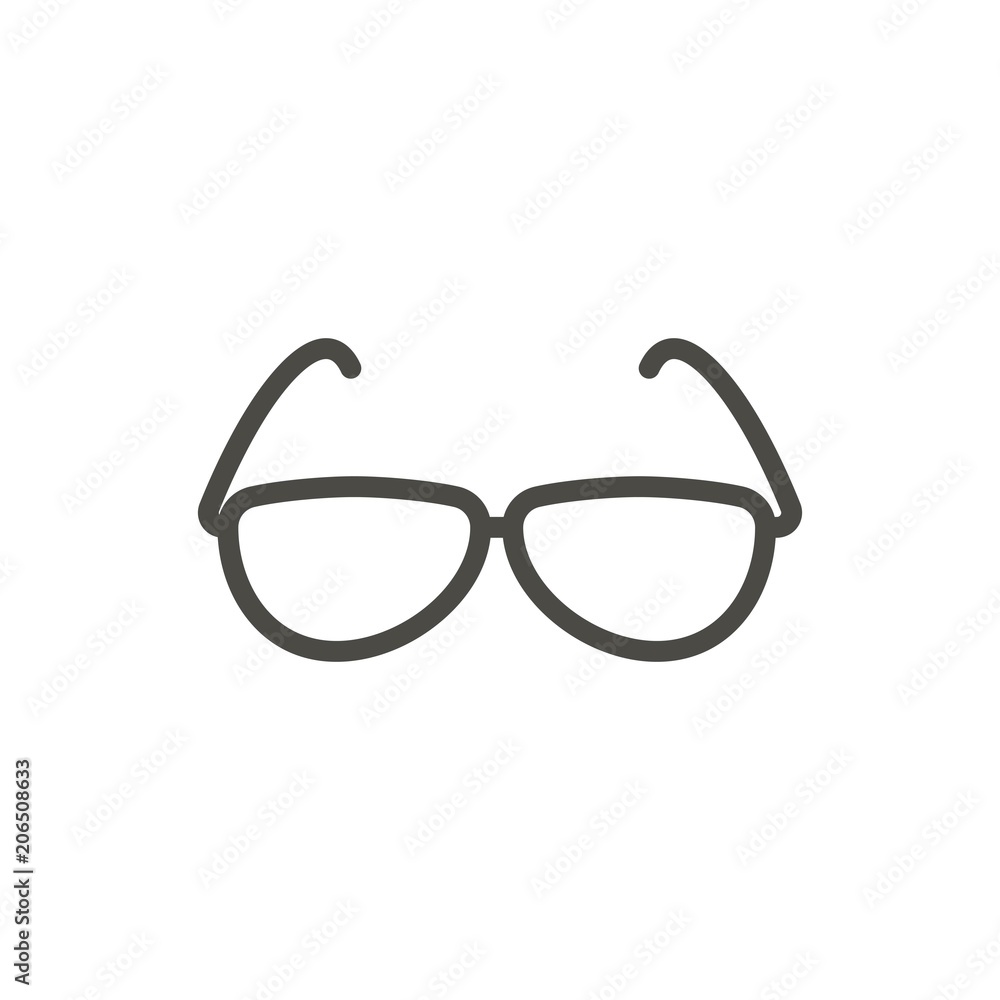 Pair Of Glasses Icon Vector, Eyeglasses, Lineal Icon, Flat Icon PNG and  Vector with Transparent Background for Free Download