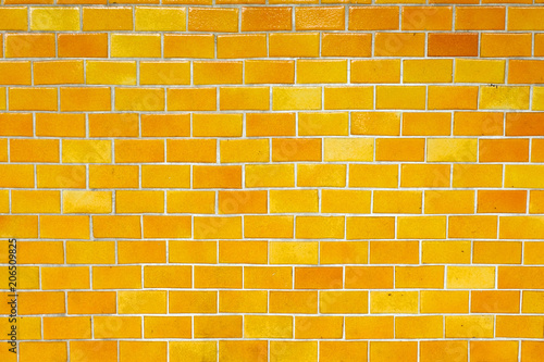yellow brick wall texture background