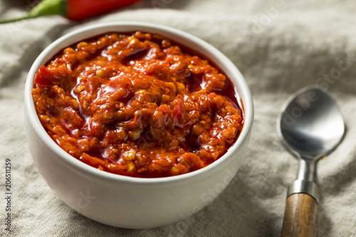 Tableau sur toile Hot Red Calabrian Pepper Sauce Spread