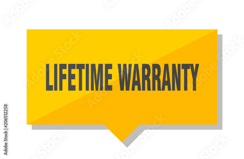 lifetime warranty price tag