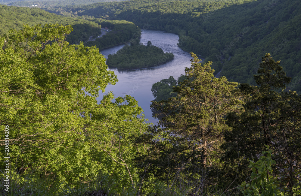View of Delaware Water Gap from Mount Tammany