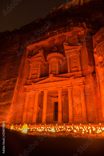 Petra by night, Jordan