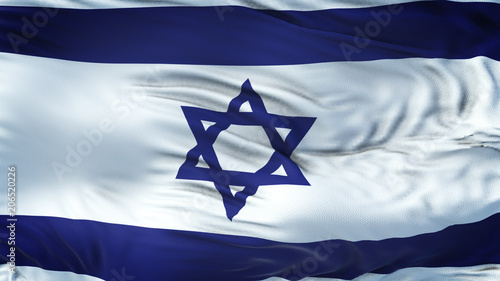 ISRAEL Realistic Waving Flag Background