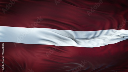 LATVIA Realistic Waving Flag Background