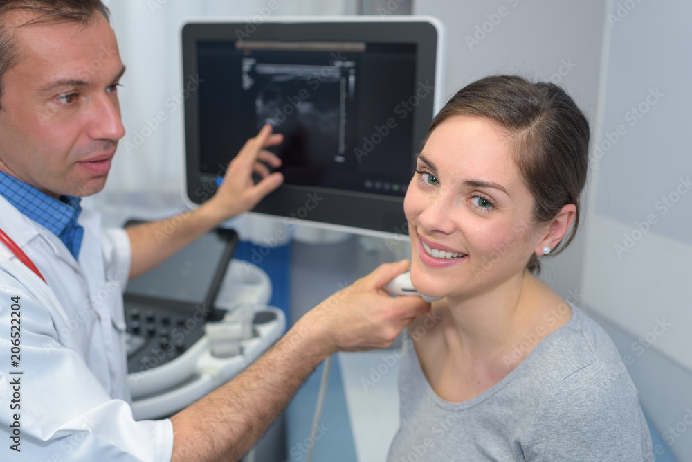 happy patient at dental clinic happy patient at dental clinic