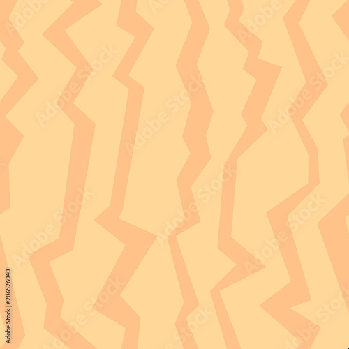 Seamless abstract pattern. Uneven creamy vertical stripes on a yellow background. Background for wallpaper and gift wrapping.