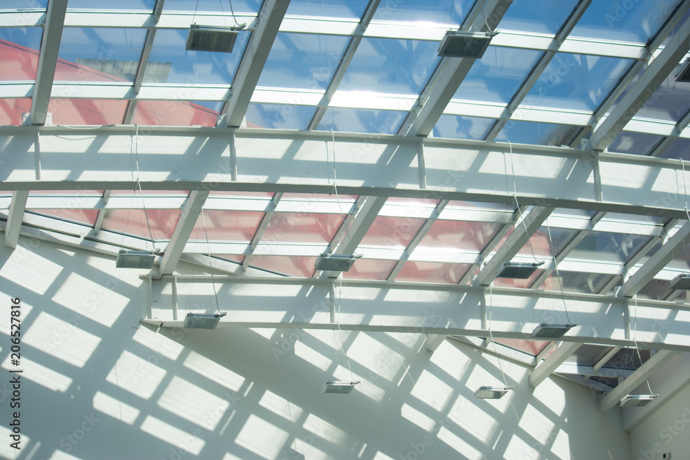 Structure of the glass roof Structure of the glass roof