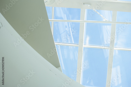 Structure of a glass roof