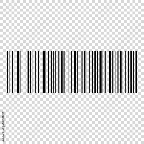 Barcode vector icon. Bar code for web