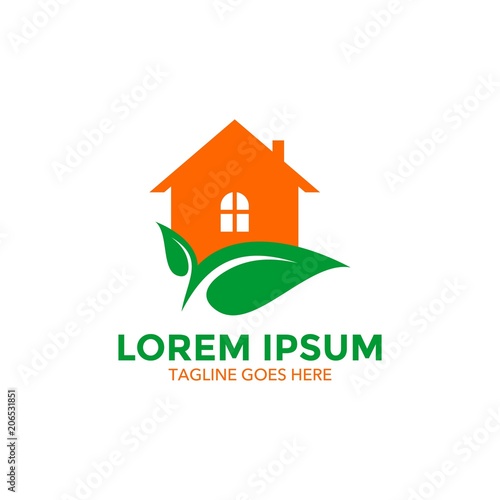 home garden logo vector design