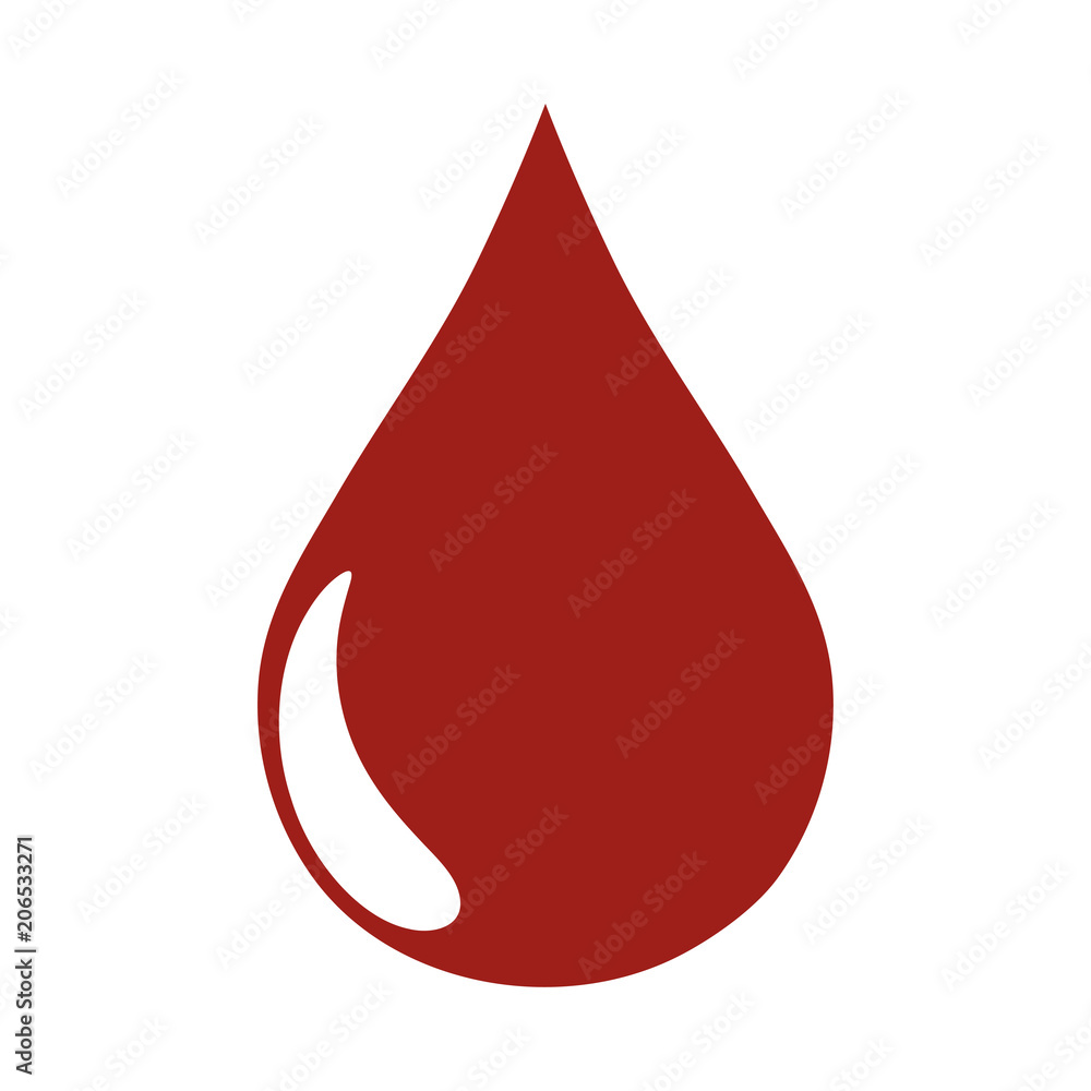 Red blood drop icon Red blood drop icon