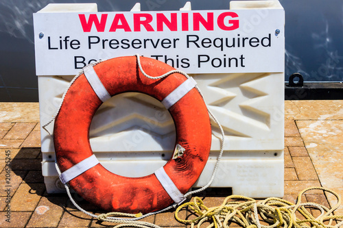 Warning and Life Ring