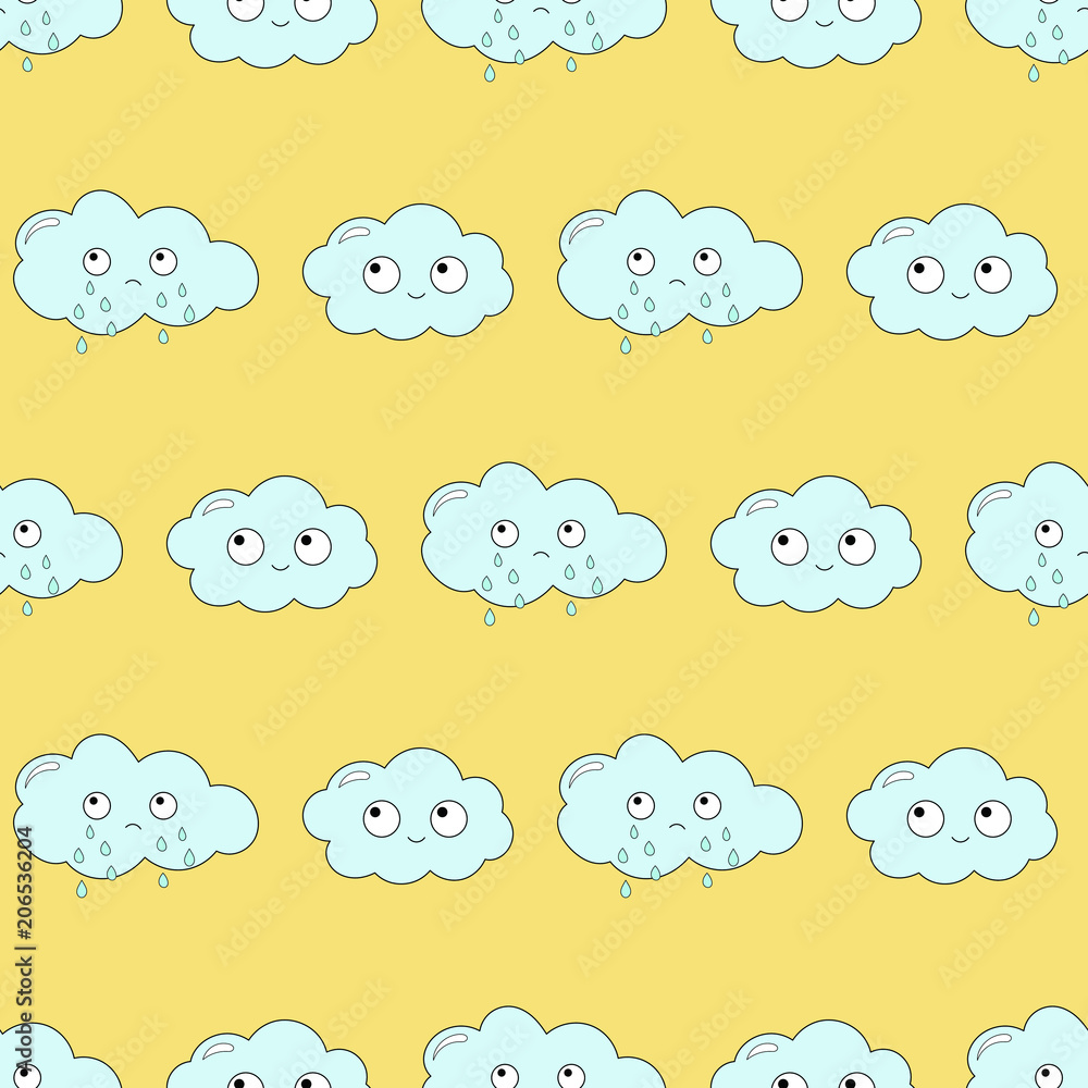 Seamless baby pattern with kawaii characters. Best Choice for cards, invitations, printing, party packs, blog backgrounds, paper craft, party invitations, digital scrapbooking. Seamless baby pattern with kawaii characters. Best Choice for cards, invitations, printing, party packs, blog backgrounds, paper craft, party invitations, digital scrapbooking.