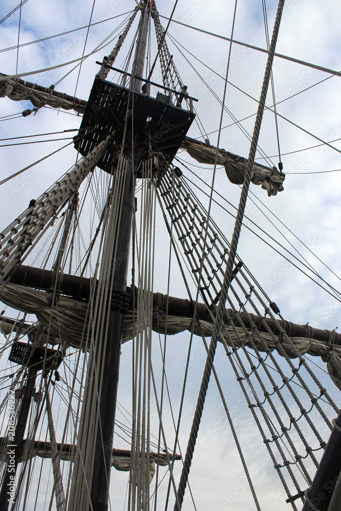 Fototapeta premium vintage pirate ship