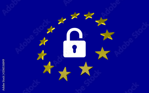 DSGVO, eu, datenschutzgrundverordnung, lock