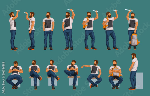 detailed man set