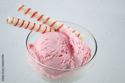 ice cream, Strawberry