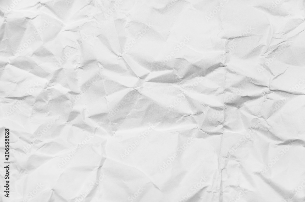 White crumpled paper for background image White crumpled paper for background image