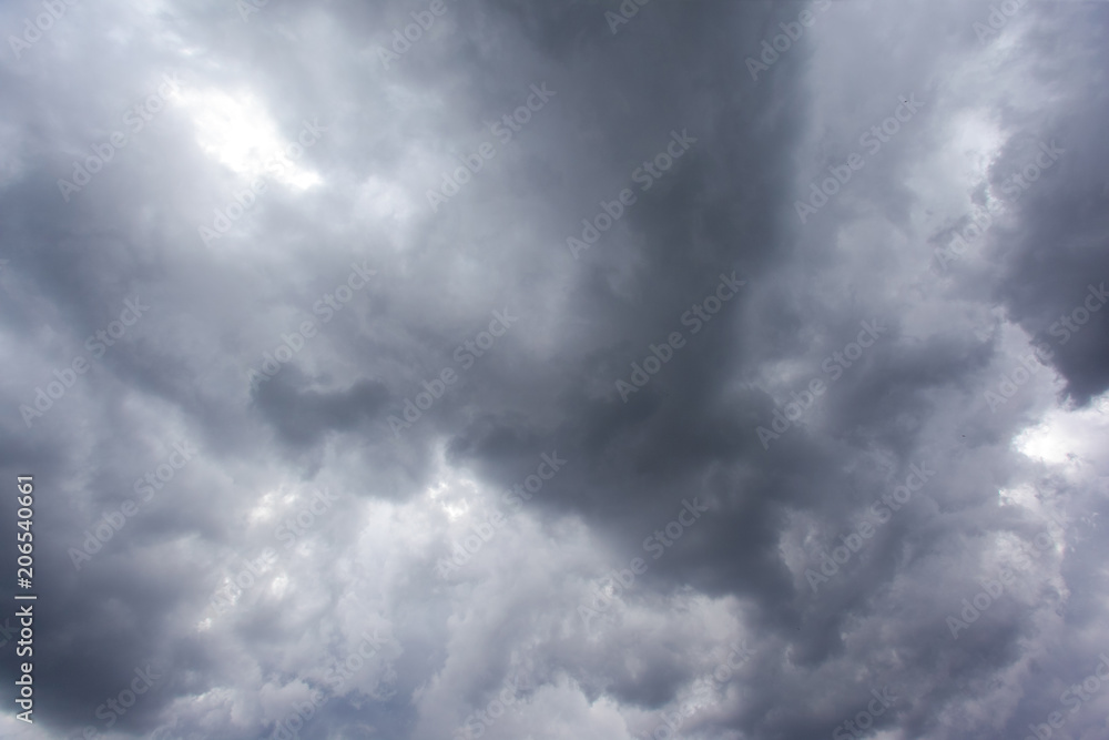 cloudy gray sky before the storm cloudy gray sky before the storm