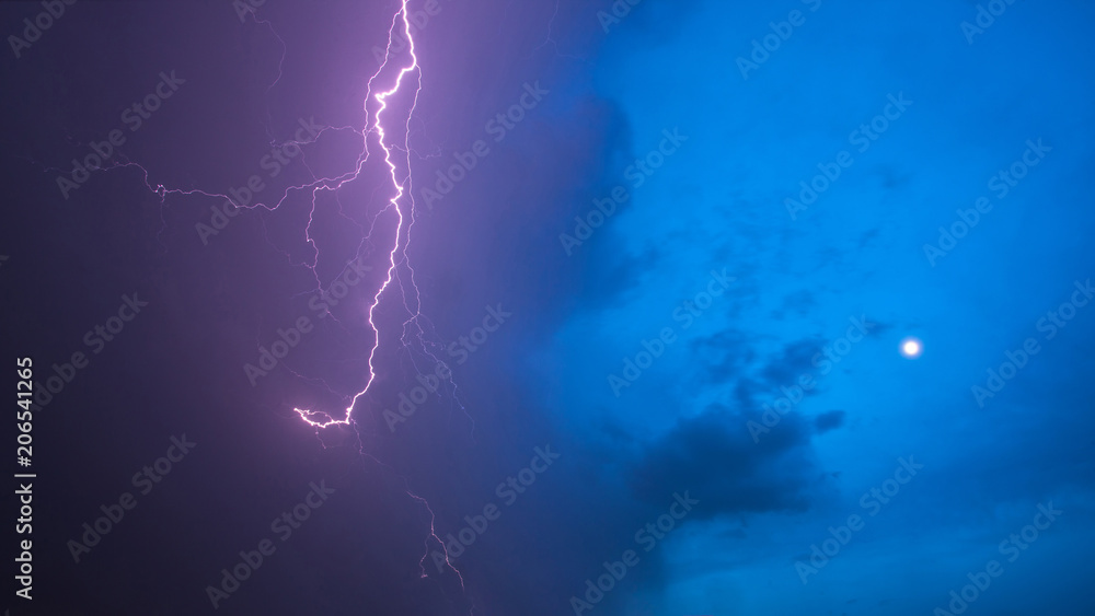 beautiful lightning during a thunderstorm