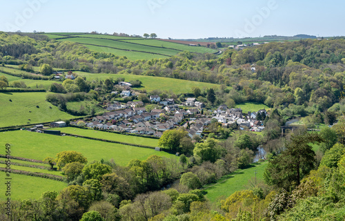 Aerial view of Taddiport near Torrington in Devon