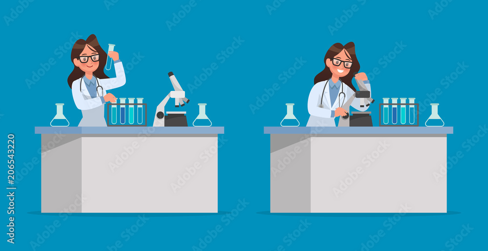 Set of Doctor character design. no5 Set of Doctor character design. no5