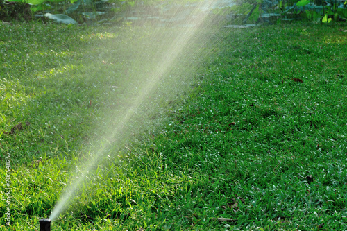 Garden Irrigation system spray watering lawn
