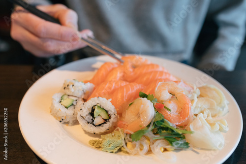 Sushi lunch plate